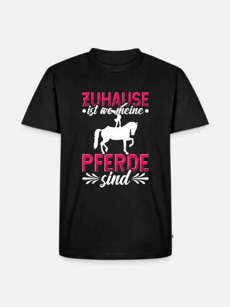 Voltigieren Volti Voltigier Pferde Pferdemädchen - Männer Premium Bio T-Shirt - Schwarz