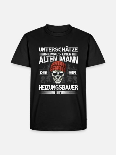 Heizungsbauer - Männer Premium Bio T-Shirt - Schwarz