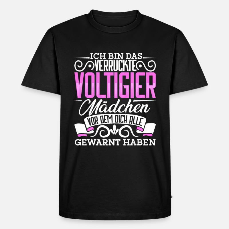 Voltigieren - Männer Premium Bio T-Shirt - Schwarz
