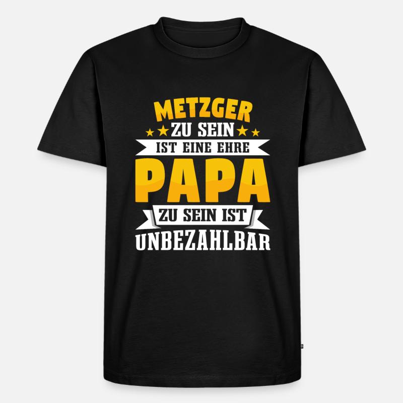 Metzger - Männer Premium Bio T-Shirt - Schwarz