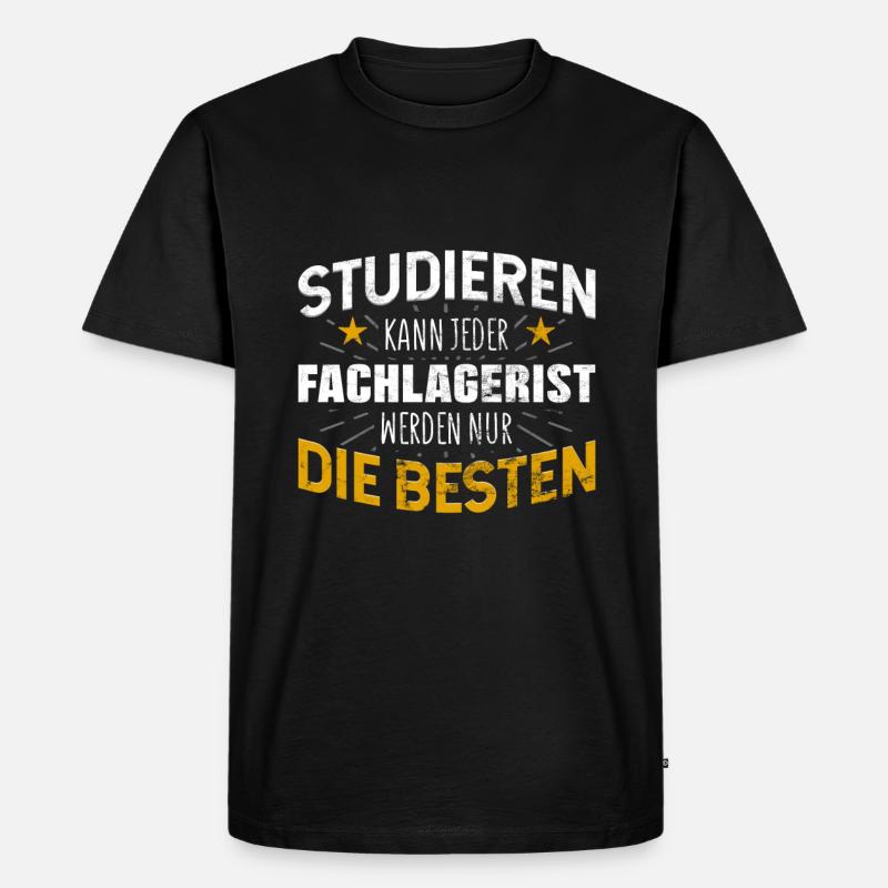 Fachlagerist - Männer Premium Bio T-Shirt - Schwarz