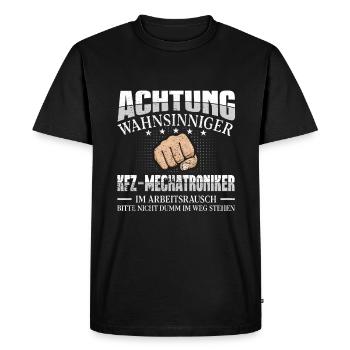 Kfz Mechatroniker - Männer Premium Bio T-Shirt - Schwarz - Vorne - Nico (187cm)