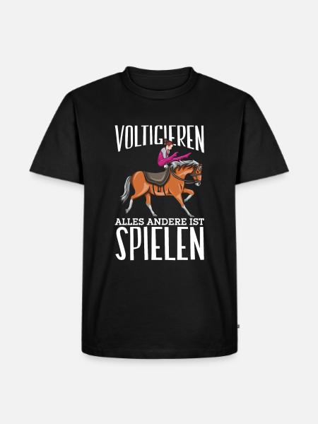 Voltigieren - Männer Premium Bio T-Shirt - Schwarz