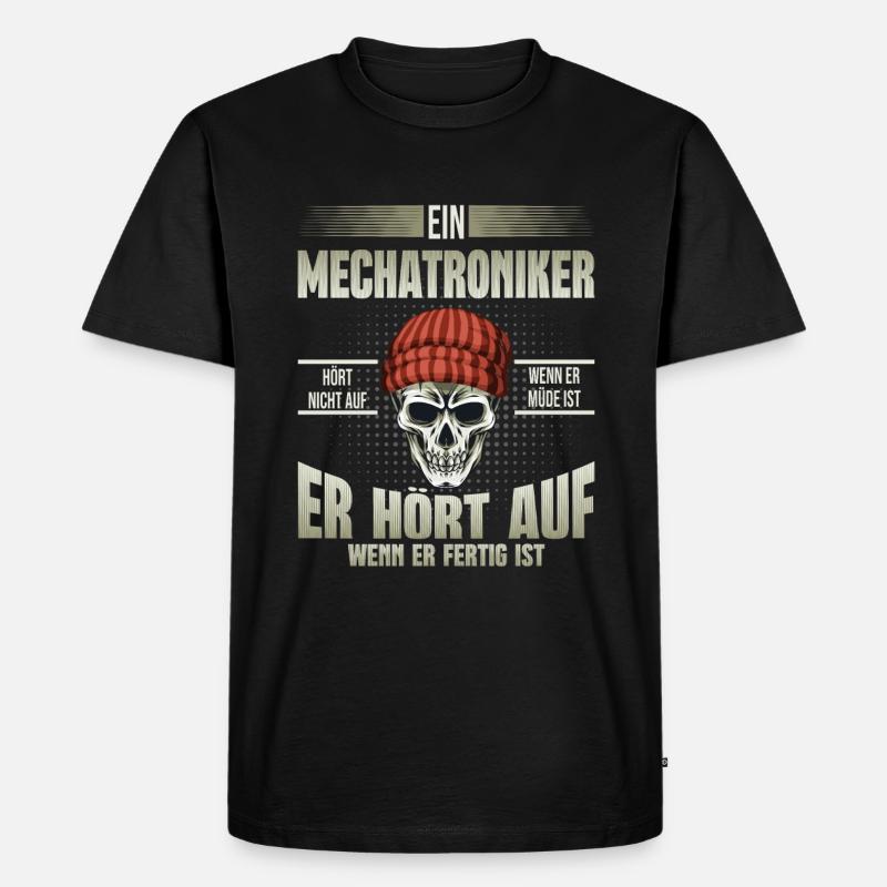 Mechatroniker - Männer Premium Bio T-Shirt - Schwarz