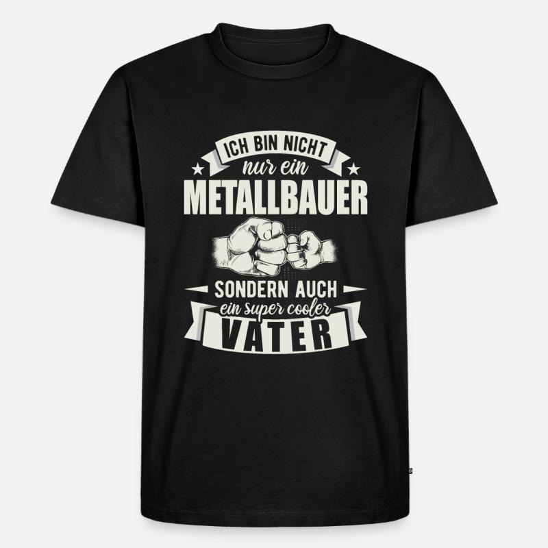 Metallbauer - Männer Premium Bio T-Shirt - Schwarz