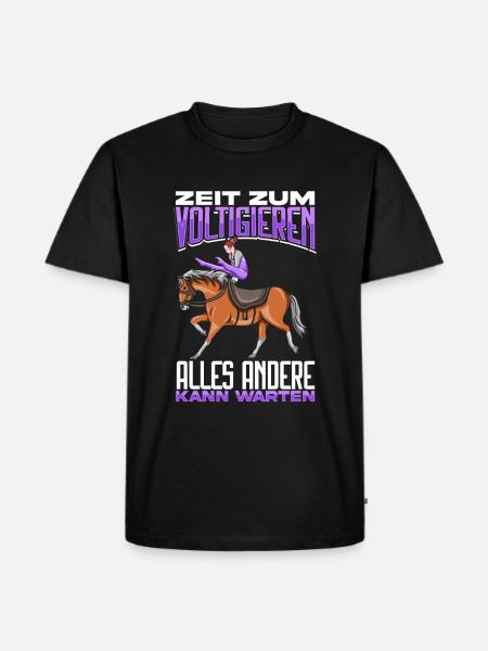 Voltigieren - Männer Premium Bio T-Shirt - Schwarz