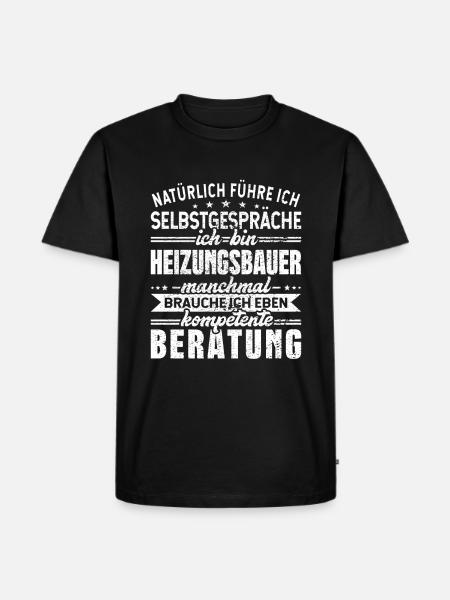 Heizungsbauer - Männer Premium Bio T-Shirt - Schwarz