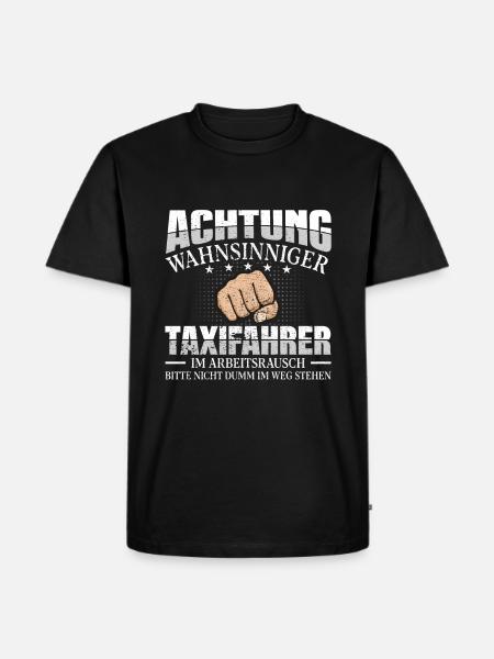 Taxifahrer - Männer Premium Bio T-Shirt - Schwarz