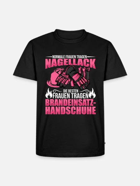 Feuerwehr - Männer Premium Bio T-Shirt - Schwarz