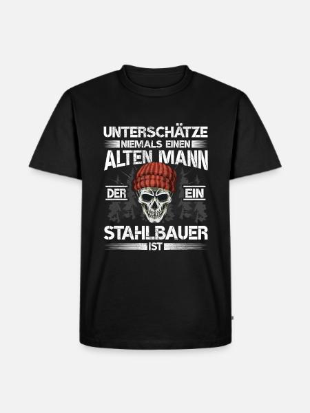 Stahlbauer Metallbauer - Männer Premium Bio T-Shirt - Schwarz