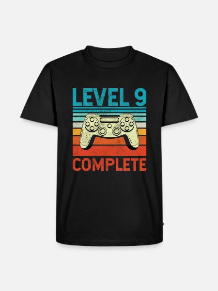 Level 9 Complete - Men's Premium Organic T-Shirt - black