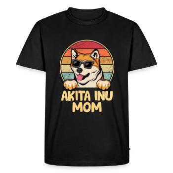 Akita Inu Gift Dogs - Men's Premium Organic T-Shirt - black - Front - Nico (187cm)