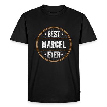 Best Marcel Ever First Name Name Gift - Men's Premium Organic T-Shirt - black - Front - Nico (187cm)