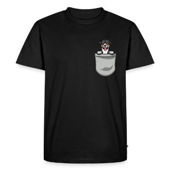 Appenzeller Mountain Dog Gift Dogs - Men's Premium Organic T-Shirt - black - Front - Nico (187cm)