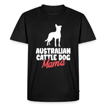 Australian Cattle Dog Gift Dogs - Men's Premium Organic T-Shirt - black - Front - Nico (187cm)