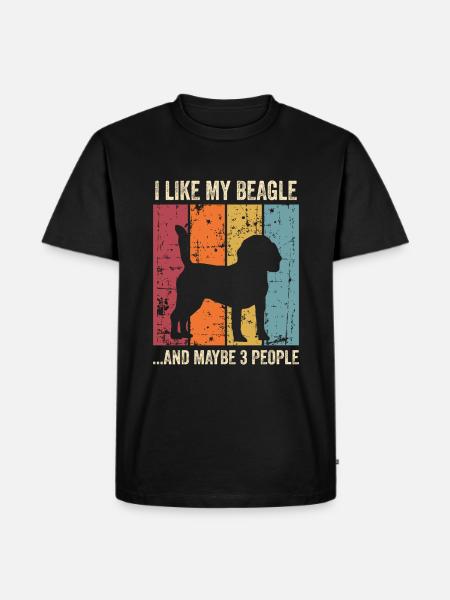 Beagle Gift Dogs - Men's Premium Organic T-Shirt - black