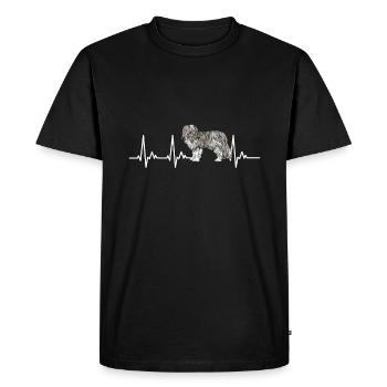 Bearded Collie Gift Chiens - T-shirt Premium bio Homme - noir - Devant - Nico (187cm)