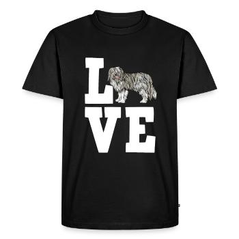 Bearded Collie Gift Chiens - T-shirt Premium bio Homme - noir - Devant - Nico (187cm)