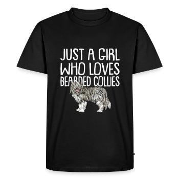 Bearded Collie Gift Chiens - T-shirt Premium bio Homme - noir - Devant - Nico (187cm)