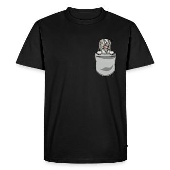 Bearded Collie Gift Chiens - T-shirt Premium bio Homme - noir - Devant - Nico (187cm)