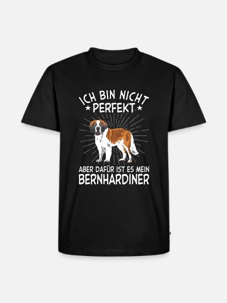 Bernhardiner Geschenk Hunde - Männer Premium Bio T-Shirt - Schwarz