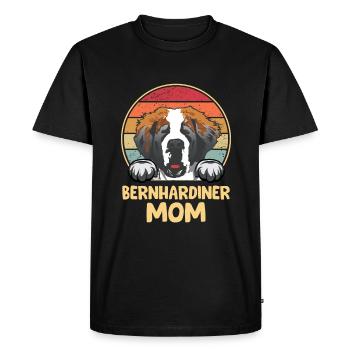 St. Bernard Chiens Cadeaux - T-shirt Premium bio Homme - noir - Devant - Nico (187cm)