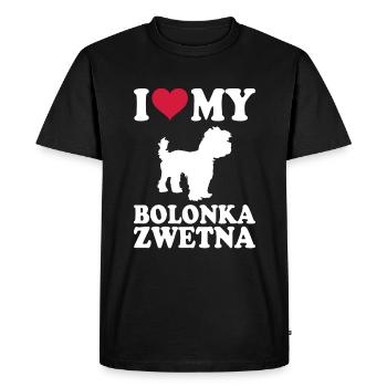 Bolonka Zwetna Chiens cadeaux - T-shirt Premium bio Homme - noir - Devant - Nico (187cm)