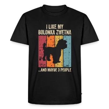 Bolonka Zwetna Chiens cadeaux - T-shirt Premium bio Homme - noir - Devant - Nico (187cm)