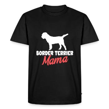 Border Terrier Cadeaux Chiens - T-shirt Premium bio Homme - noir - Devant - Nico (187cm)