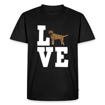 Border Terrier Cadeaux Chiens - T-shirt Premium bio Homme - noir - Devant - Nico (187cm)