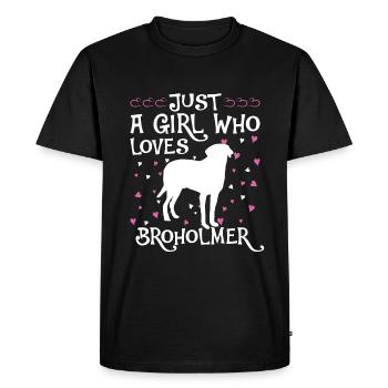 Broholmer Gift Dogs - Men's Premium Organic T-Shirt - black - Front - Nico (187cm)