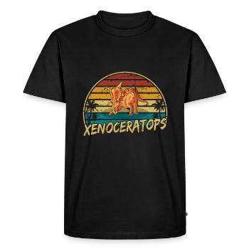 Xenoceratops Dinosaur Children Dino Gift - Men's Premium Organic T-Shirt - black - Front - Nico (187cm)