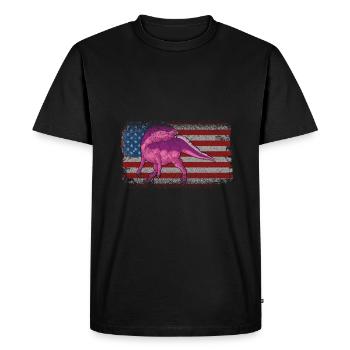 Yinlong Dinosaur Children Dino Gift - Men's Premium Organic T-Shirt - black - Front - Nico (187cm)