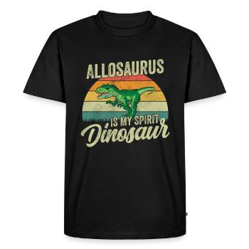 Allosaurus Dinosaure Enfants Dino Cadeau - T-shirt Premium bio Homme - noir - Devant - Nico (187cm)
