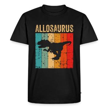 Allosaurus Dinosaure Enfants Dino Cadeau - T-shirt Premium bio Homme - noir - Devant - Nico (187cm)