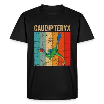 xxx Dinosaur Kids Dino Cadeau - T-shirt Premium bio Homme - noir - Devant - Nico (187cm)