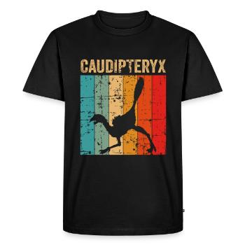 xxx Dinosaur Kids Dino Cadeau - T-shirt Premium bio Homme - noir - Devant - Nico (187cm)