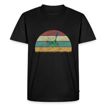 xxx Dinosaur Kids Dino Cadeau - T-shirt Premium bio Homme - noir - Devant - Nico (187cm)