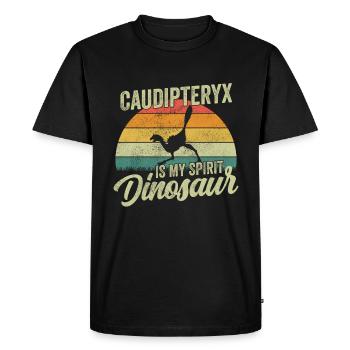 xxx Dinosaur Kids Dino Cadeau - T-shirt Premium bio Homme - noir - Devant - Nico (187cm)