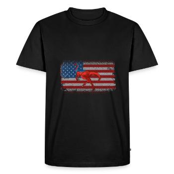 Oviraptor Dinosaure Enfants Dino Cadeau - T-shirt Premium bio Homme - noir - Devant - Nico (187cm)