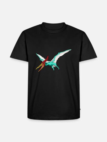 Pteranodon Dinosaur Children Dino Gift - Men's Premium Organic T-Shirt - black