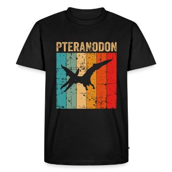 Pteranodon Dinosaur Enfants Dino Cadeau - T-shirt Premium bio Homme - noir - Devant - Nico (187cm)