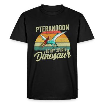 Pteranodon Dinosaur Enfants Dino Cadeau - T-shirt Premium bio Homme - noir - Devant - Nico (187cm)