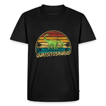 Quaesitosaurusx Dinosaur Children Dino Gift - Men's Premium Organic T-Shirt - black - Front - Nico (187cm)
