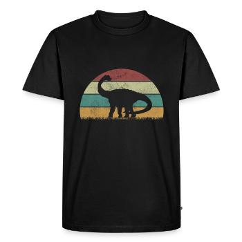 Quaesitosaurusx Dinosaur Children Dino Gift - Men's Premium Organic T-Shirt - black - Front - Nico (187cm)