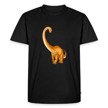 Diplodocus Dinosaur Children Dino Gift - Men's Premium Organic T-Shirt - black - Front - Nico (187cm)