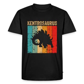 Kentrosaurus Dinosaur Children Dino Gift - Men's Premium Organic T-Shirt - black - Front - Nico (187cm)