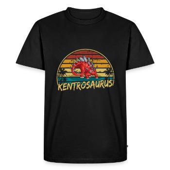 Kentrosaurus Dinosaure Enfants Dino Cadeau - T-shirt Premium bio Homme - noir - Devant - Nico (187cm)