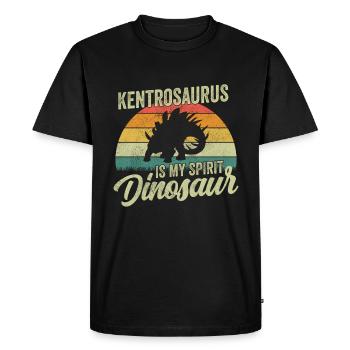 Kentrosaurus Dinosaure Enfants Dino Cadeau - T-shirt Premium bio Homme - noir - Devant - Nico (187cm)