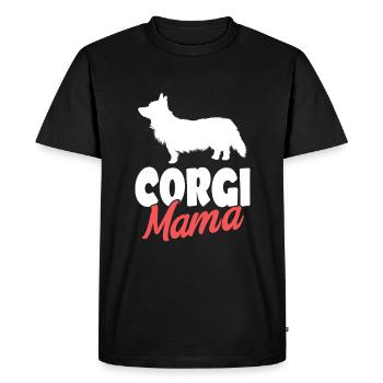 Corgi Gift Dogs - Men's Premium Organic T-Shirt - black - Front - Nico (187cm)
